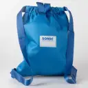 Rucsac cu snur pentru copii Cerda Sonic, albastru cu verde 2