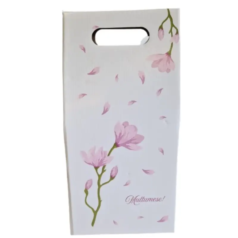 Cutie cadou carton ondulat model magnolie 198x98x395 mm