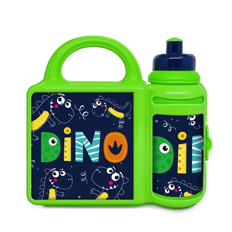 Set: Sticla apa + cutie sandwich, Dino