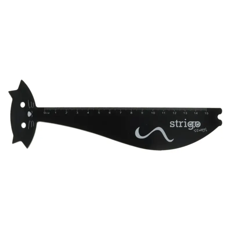Riglă Strigo plastic Pisica 15 cm