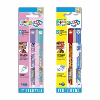 Set 2 pixuri cu rescriere Mitama, Spinny Pen, blister