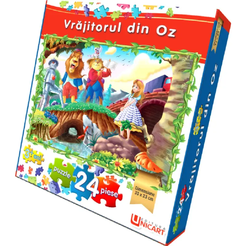 Puzzle 24 piese - Vrajitorul din Oz 33x23 cm