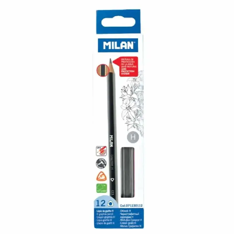 Creion Grafit Triunghiular H MILAN
