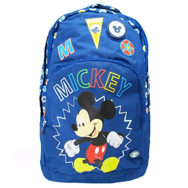 Ghiozdan scolar Mickey 45cm Albastru