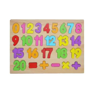 Puzzle lemn, incastru, numere