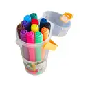 Carioci colorate Keyroad Capfix Connectible, 12 culori, triunghiulare, tub plastic 2