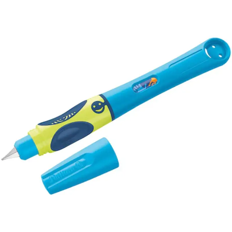 Stilou Griffix, penita L pentru stangaci, culoare Neon Fresh Blue