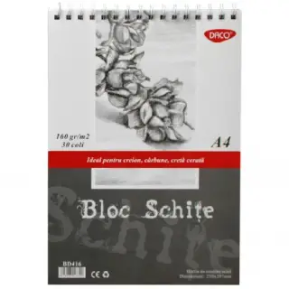 Bloc A4 schite 160gr 30 file DACO