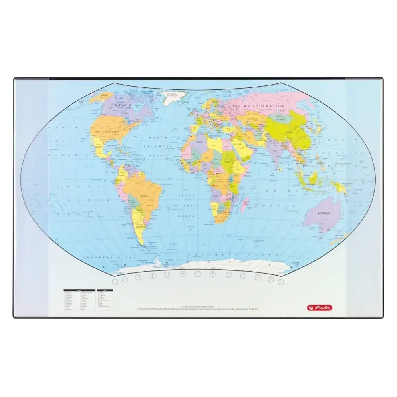 Mapa de birou, harta lumii, 68x44 cm