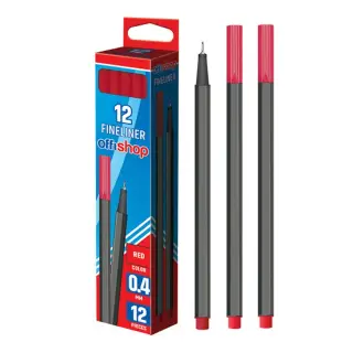 Fineliner rosu, 0.4mm - OFFISHOP