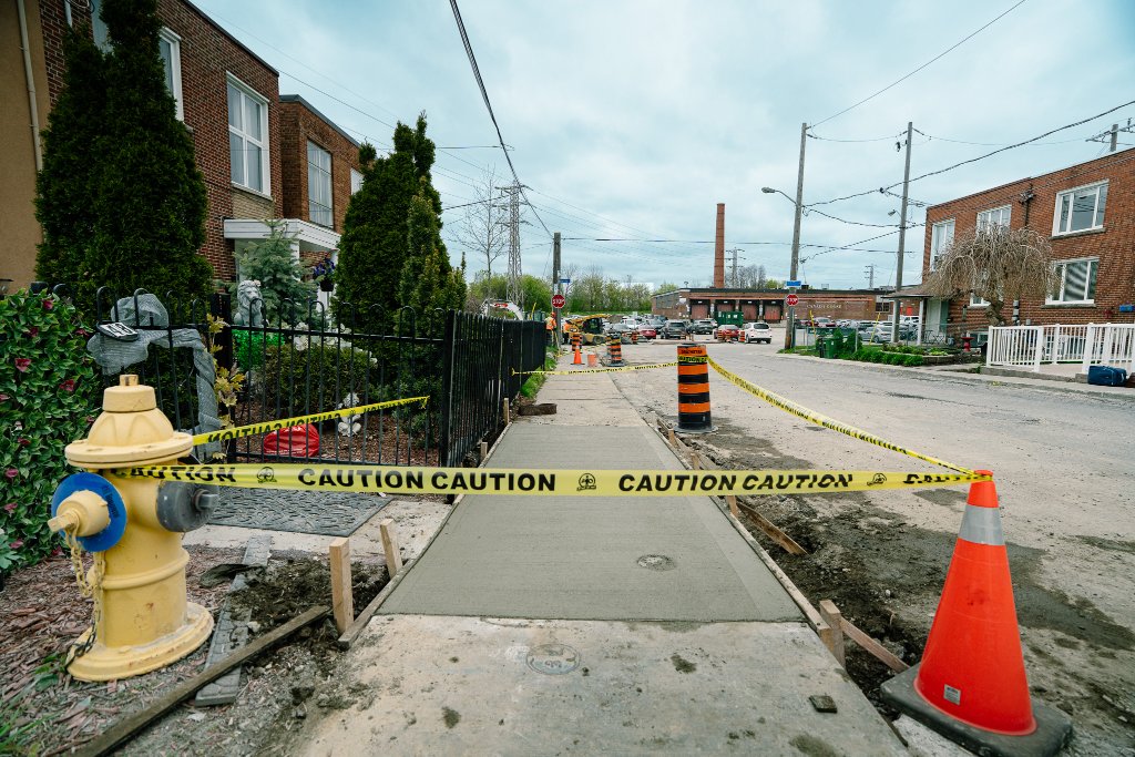 Eglinton & Caledonia — Sidewalk, Curb & Concrete Base Repair — photo 7