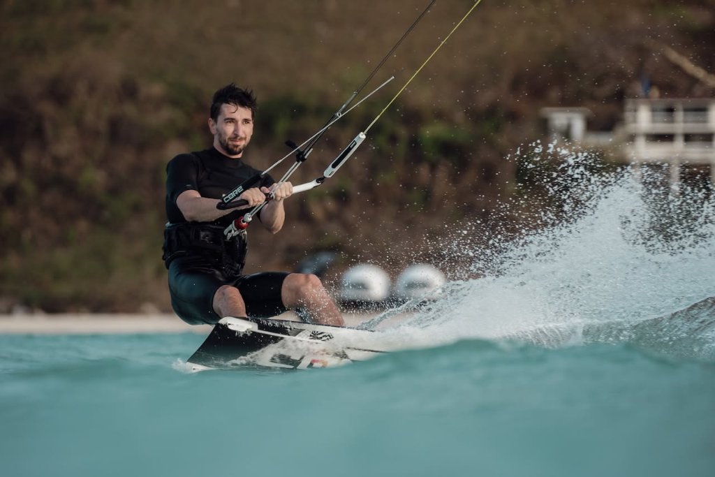 Kitesurfer at Secret Island
