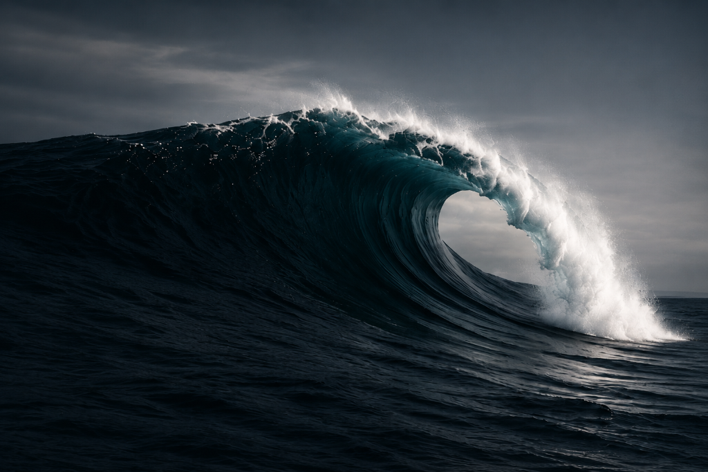 Dramatic ocean wave — Ocean Websites