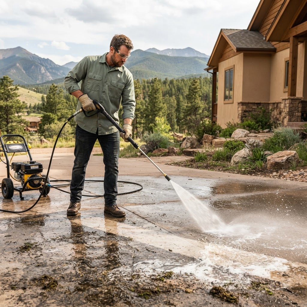 What's the Difference Between Concrete Cleaning and Pressure Washing?
