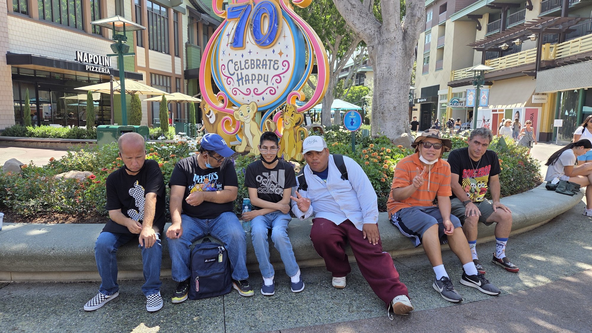 Work Creation Program participants together during a community outing