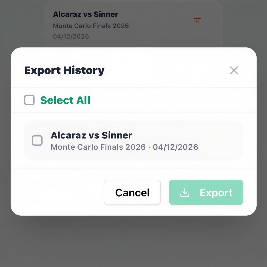 Export History