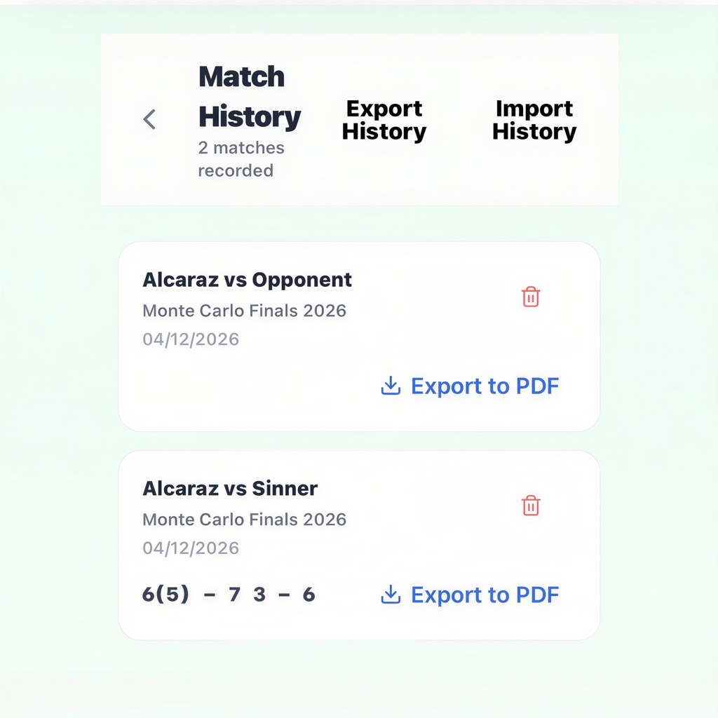Viewing Match History