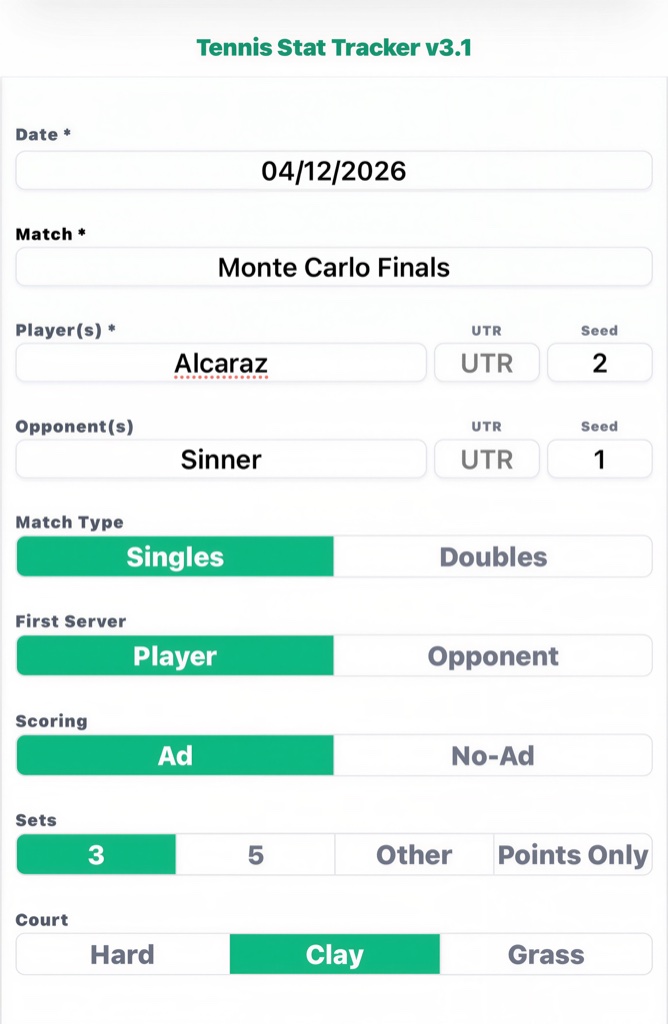 Setting Up a Match