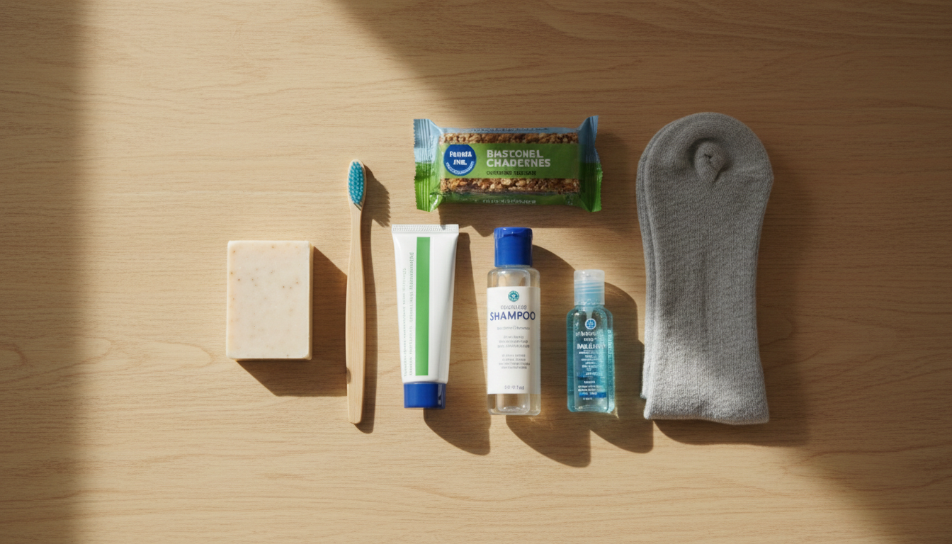 Organized care kit with hygiene supplies