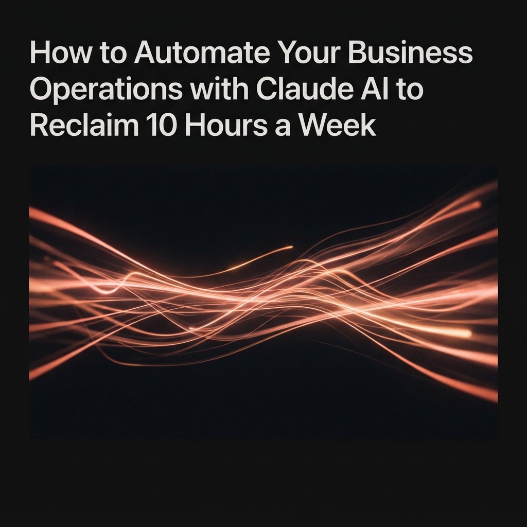 How to Automate Your Business Operations with Claude AI to Reclaim 10 Hours a Week
