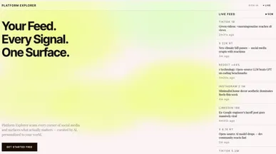 Social Discovery template preview