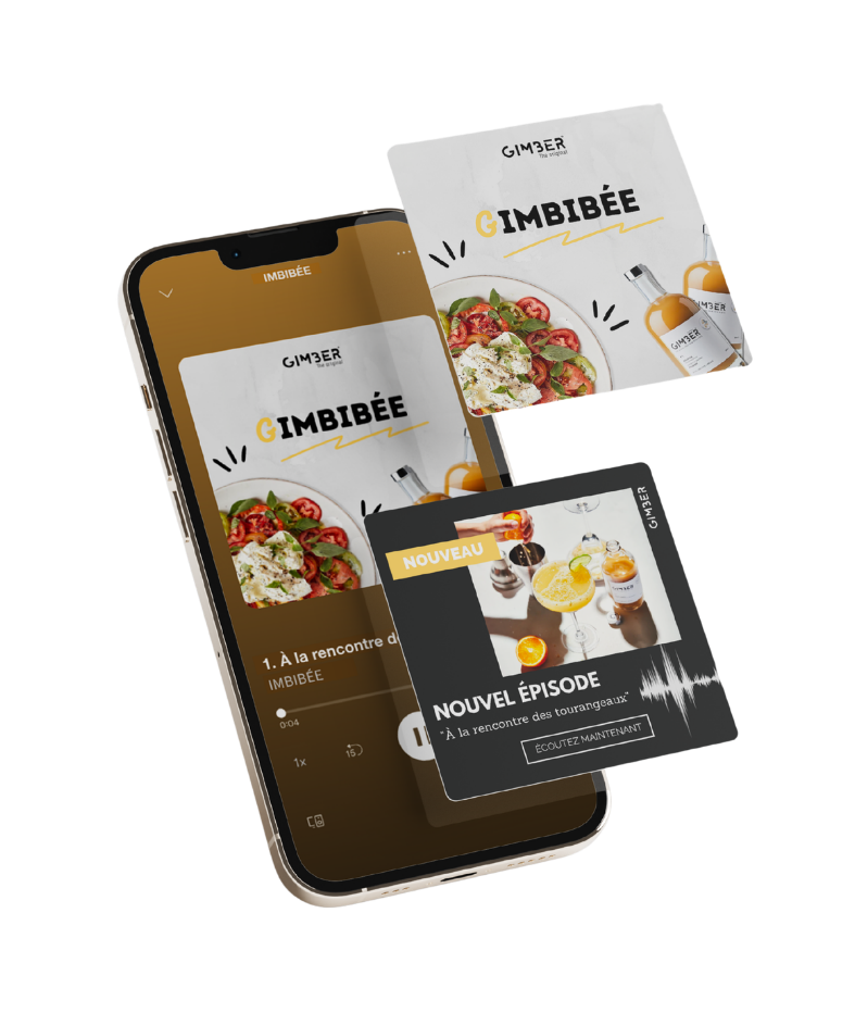 Mockup podcast — IMBIBÉE