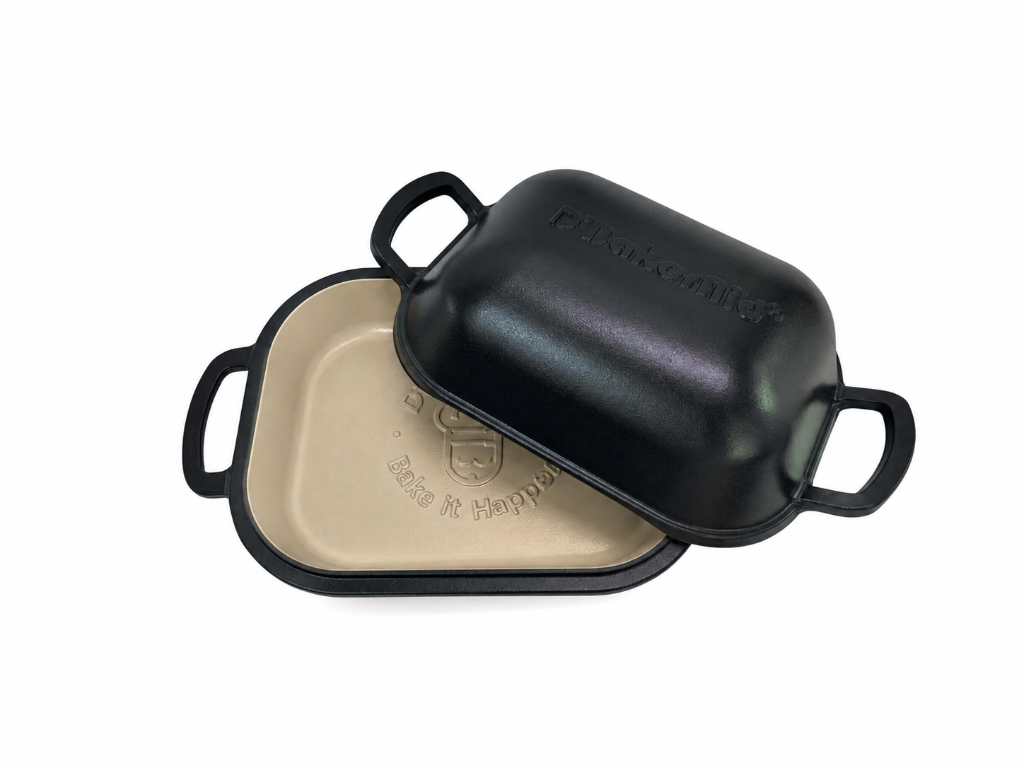 D'BakerAid™ Artisan Cast Iron Bread Pot / New Tech Enamel Coating 7qt 1