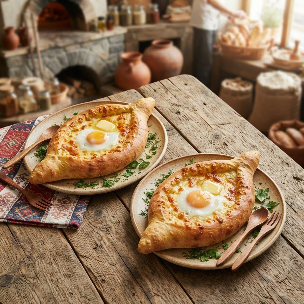 Khachapuri de Adzharia