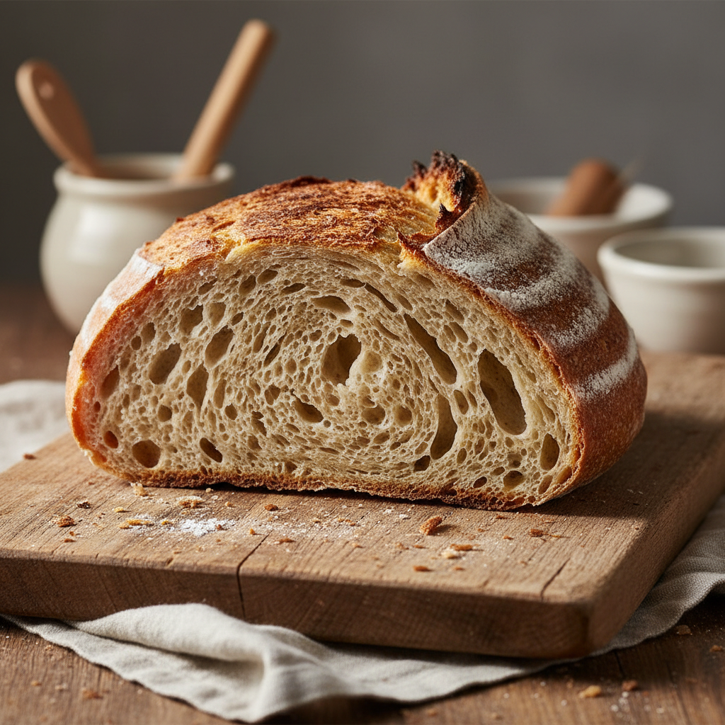 Pan de Campo de Masa Madre Acelerado