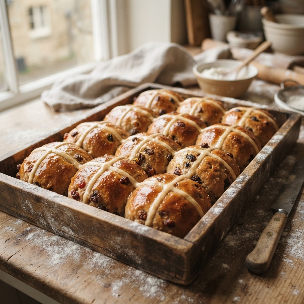 Bollos de la Cruz Clásicos (Hot Cross Buns)