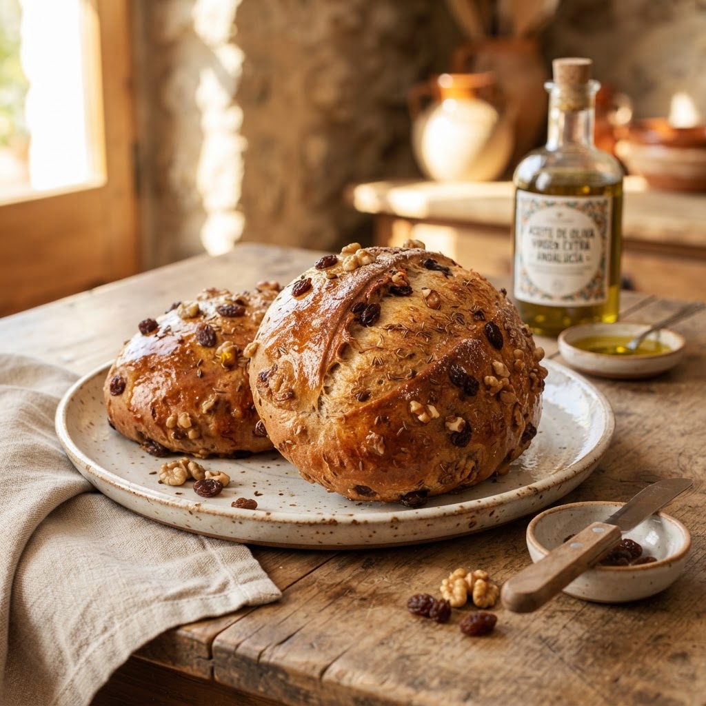 Pan de aceite andaluz con matalahúva