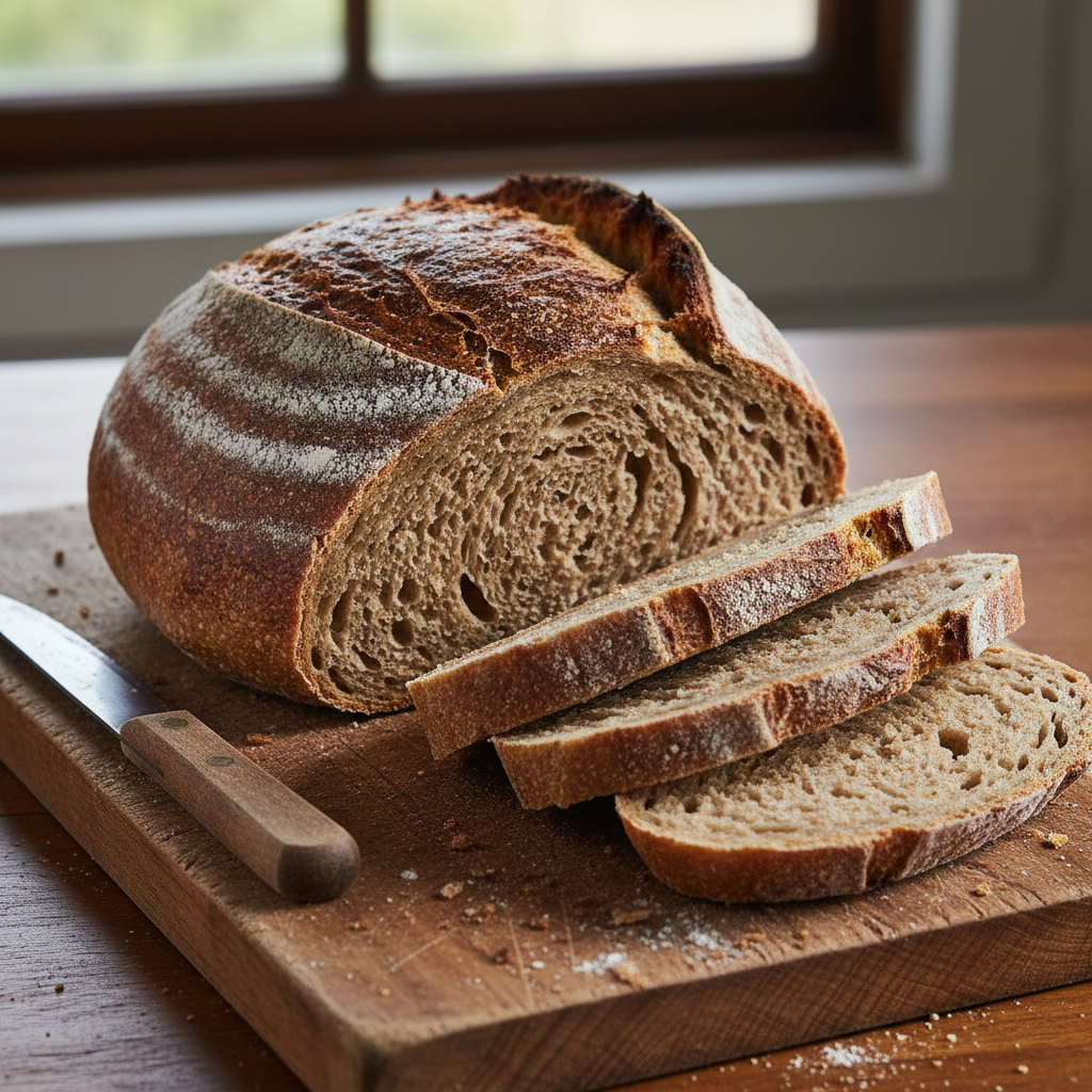 Pan de Masa Madre de Trigo Integral