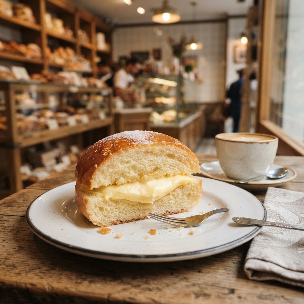 Bollo de mantequilla de Bilbao - Versión casera