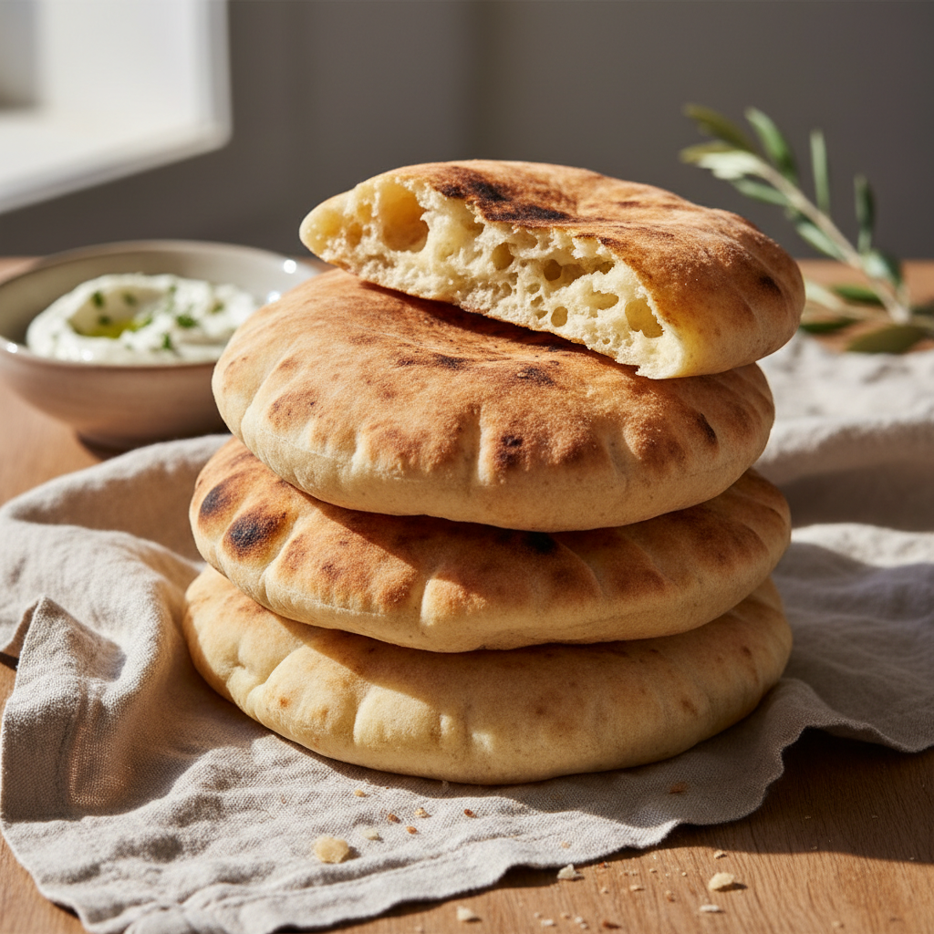 Pan Pita de Masa Madre