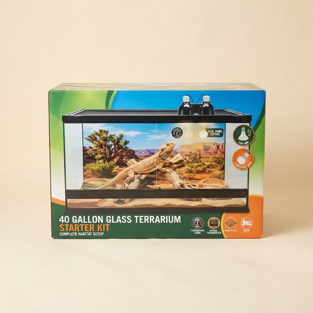 Zoo Med ReptiHabitat Bearded Dragon Terrarium Kit (40 Gallon)