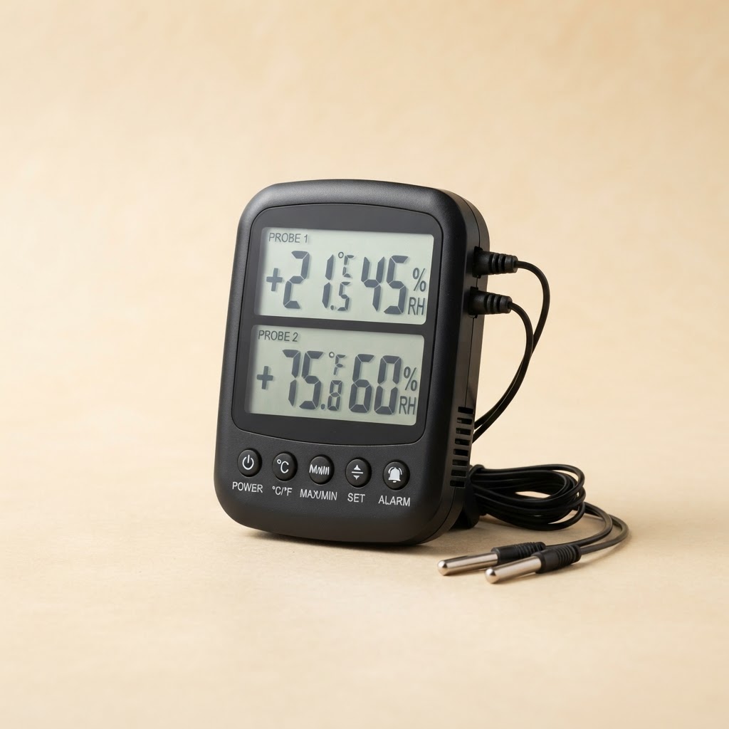 REPTI ZOO Dual Digital Thermometer Hygrometer