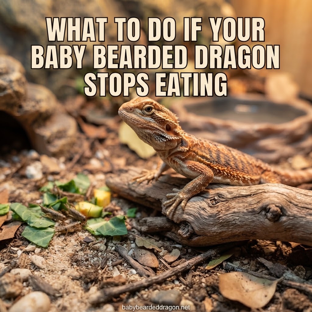 Is Your Baby Bearded Dragon Not Eating? Here is Why!