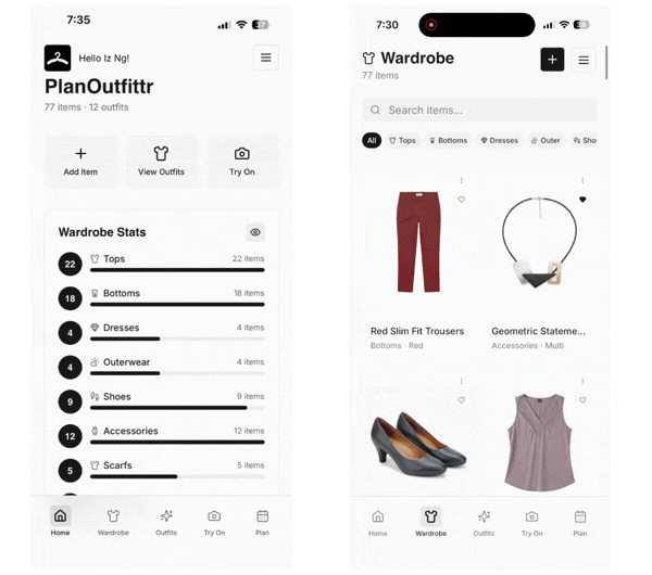 PlanOutfittr preview