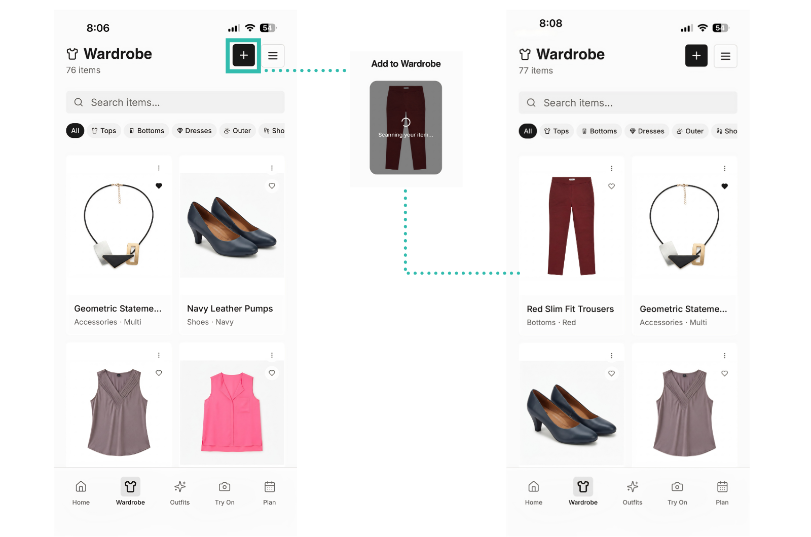 Add your clothes
