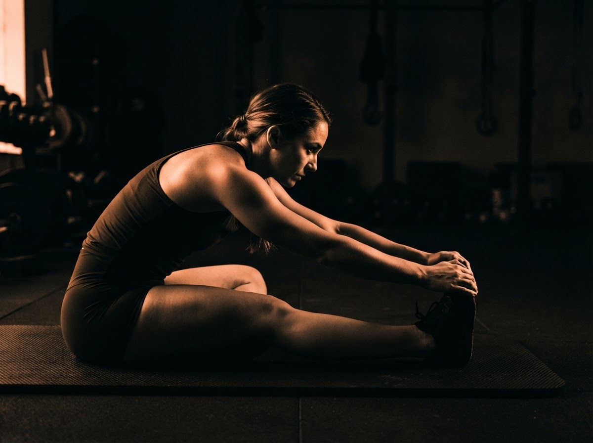 Athlete on a mat
