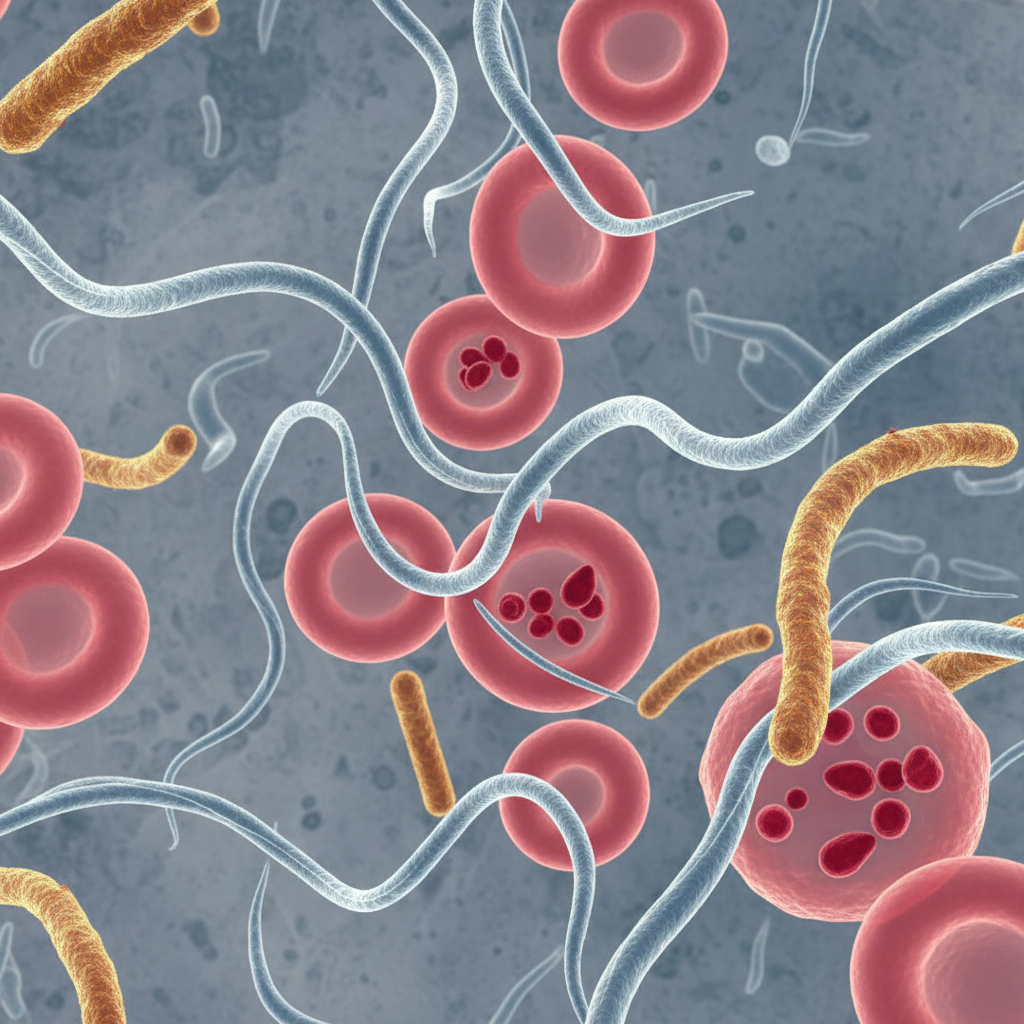 Bacteria and microorganisms causing prostatitis under microscopy