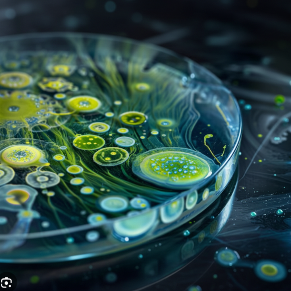 Gut microbiome petri dish cultures
