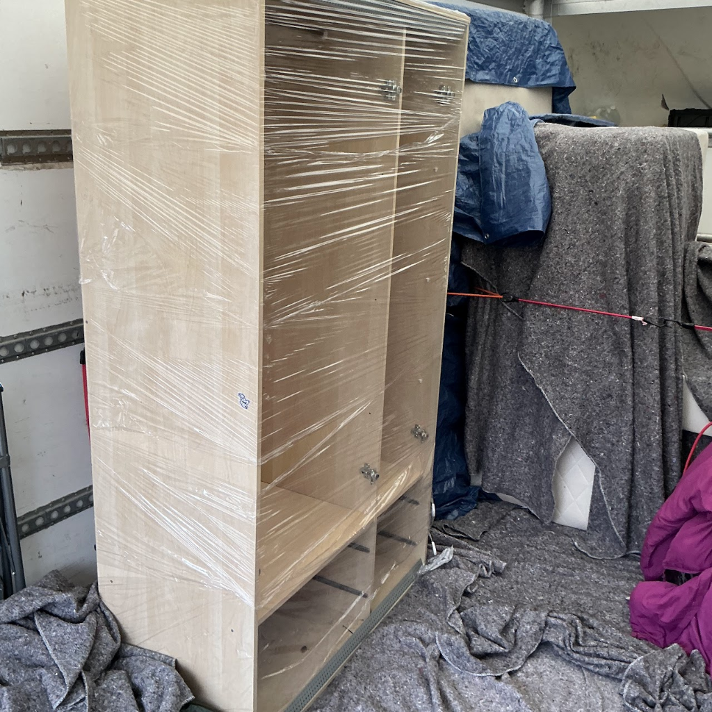 Sofas protected and safely loaded