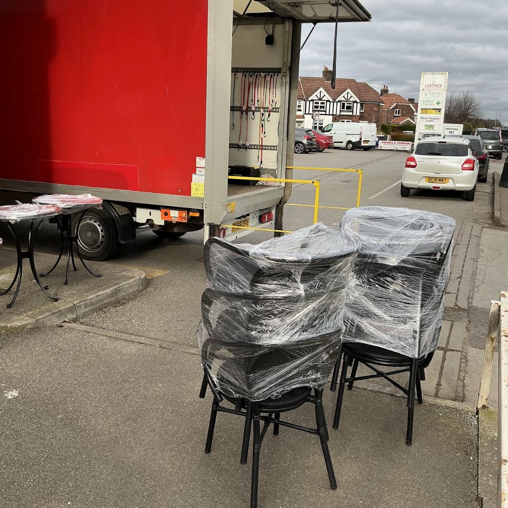 Furniture wrapped & loaded — ready for transport