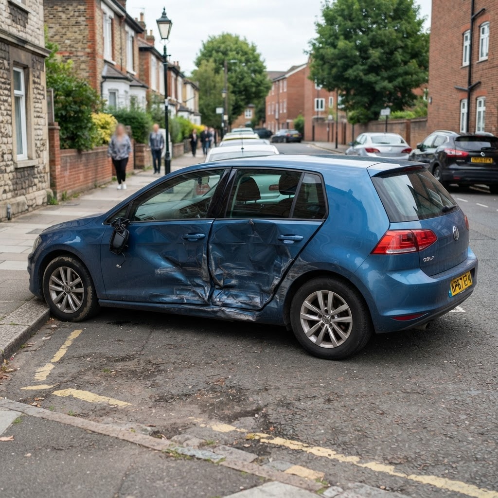 Volkswagen Golf 7 2.0 TDI 2018 — Choc latéral, VEI