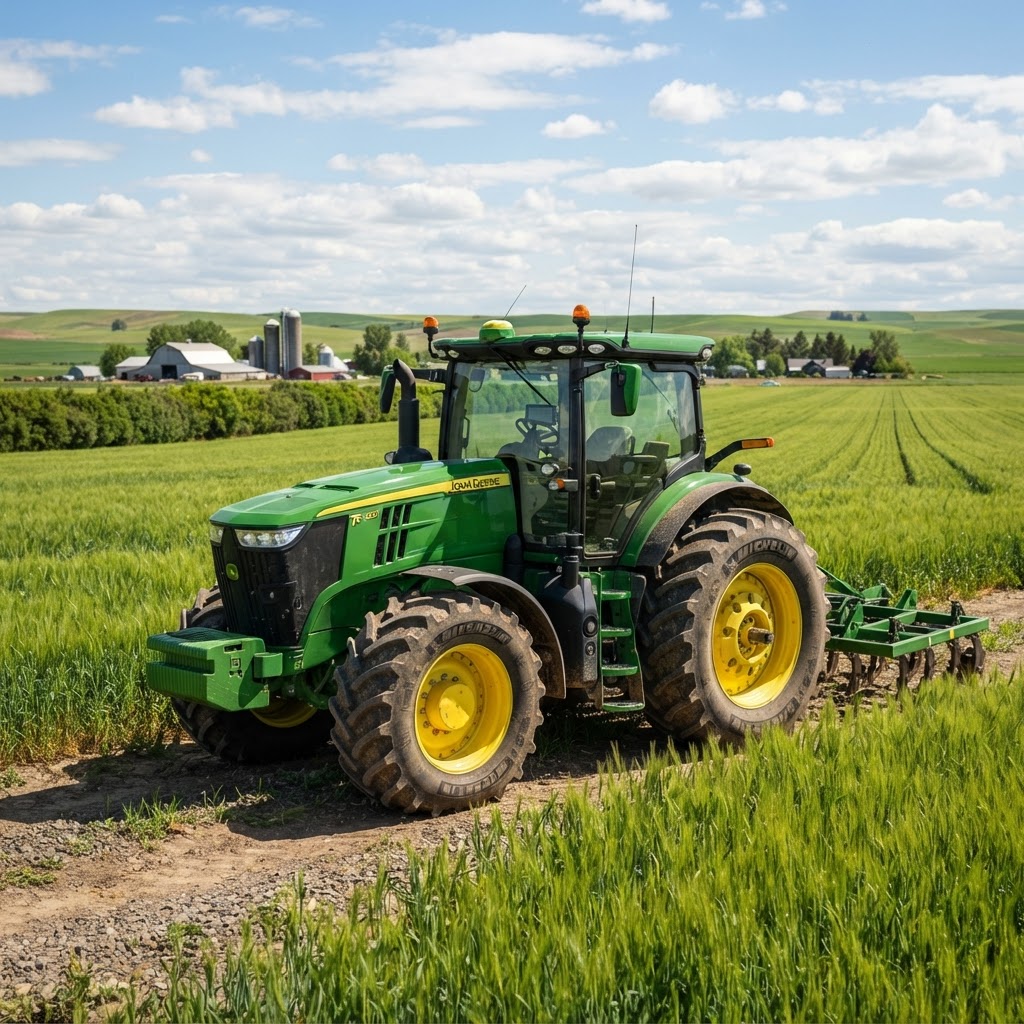 Tracteur agricole John Deere — entretenu