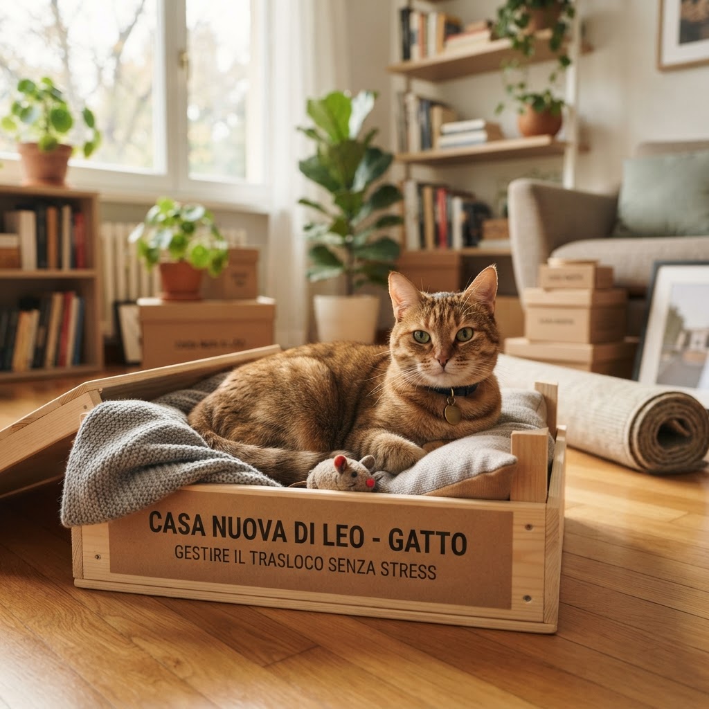 Gatto che cambia casa: come gestire il trasloco senza stress