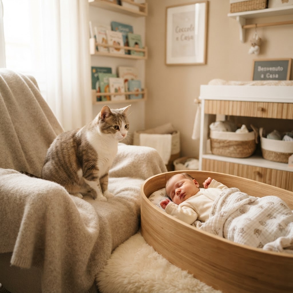 Gatto e Neonato: Come Preparare l'Arrivo a Casa e la Convivenza