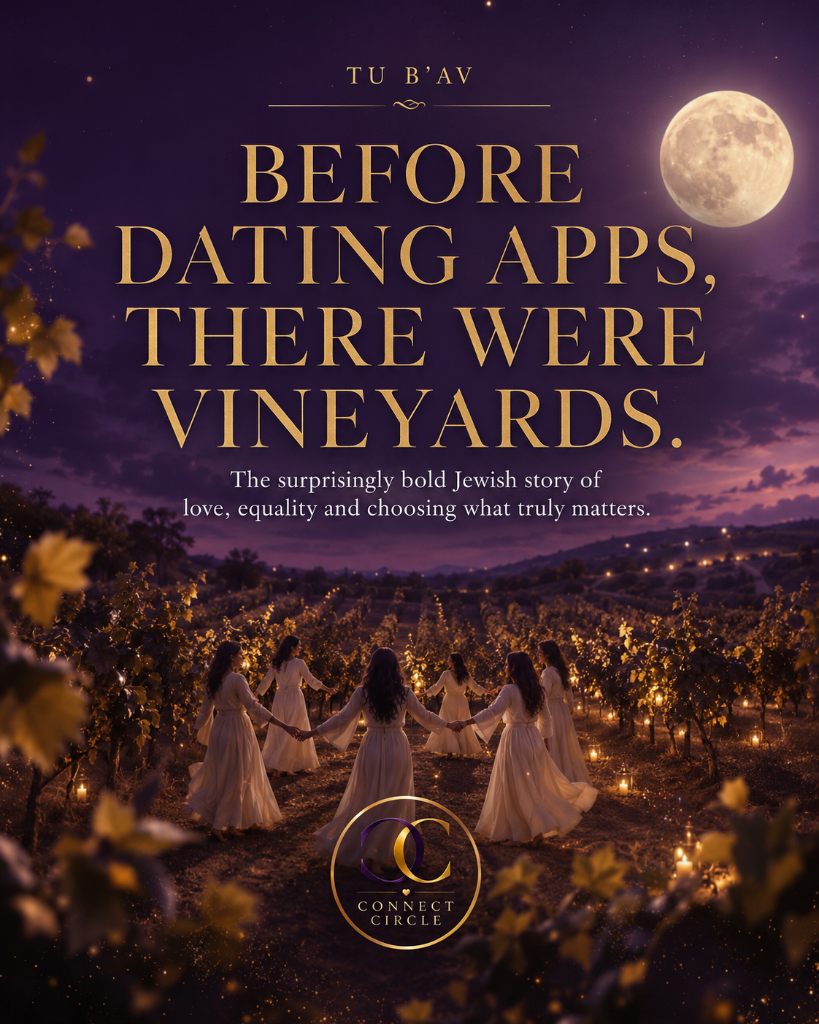 Women in white dancing in a moonlit vineyard