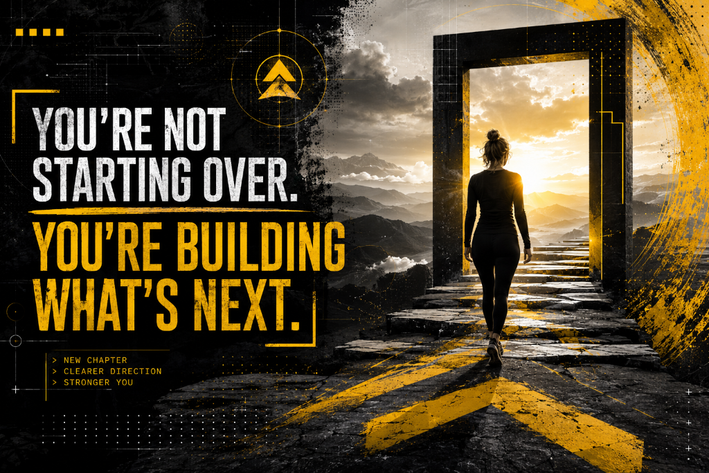 You're Not Starting Over. You're Building What's Next.